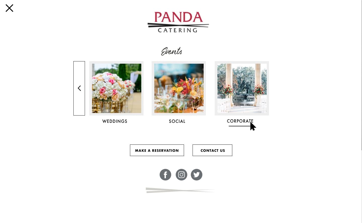 Panda Catering Visual Design